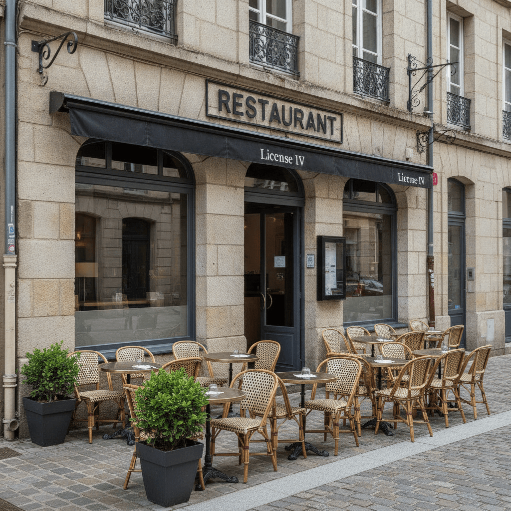 Restaurant à Rennes : terrasse - licence IV
