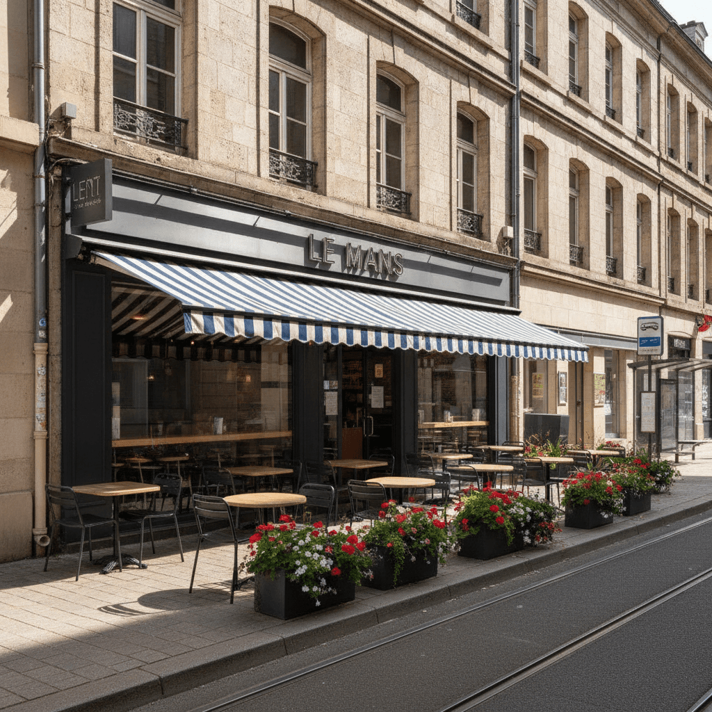 Fast-food 157m² à Le Mans : terrasse - licence IV - Image 1