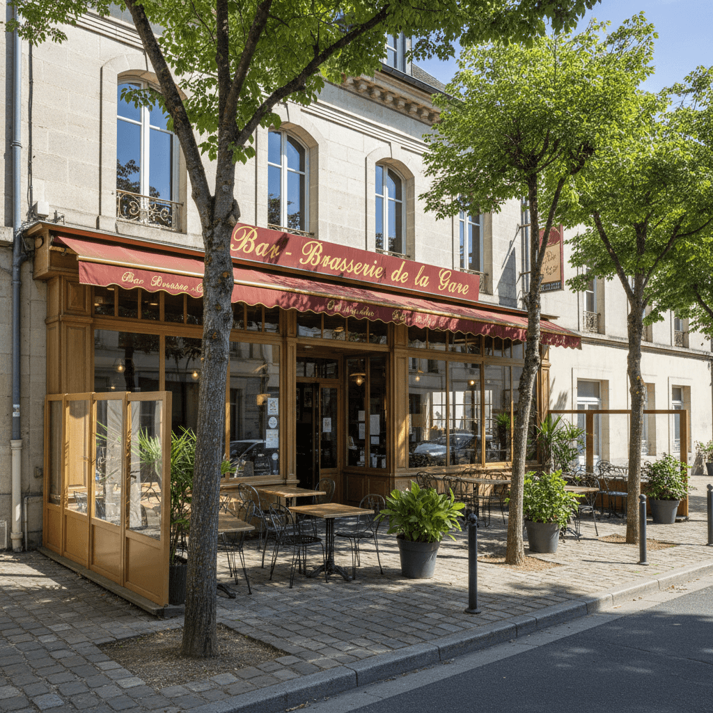 Bar-brasserie 600m² à Baracé : terrasse - licence IV - Image 1