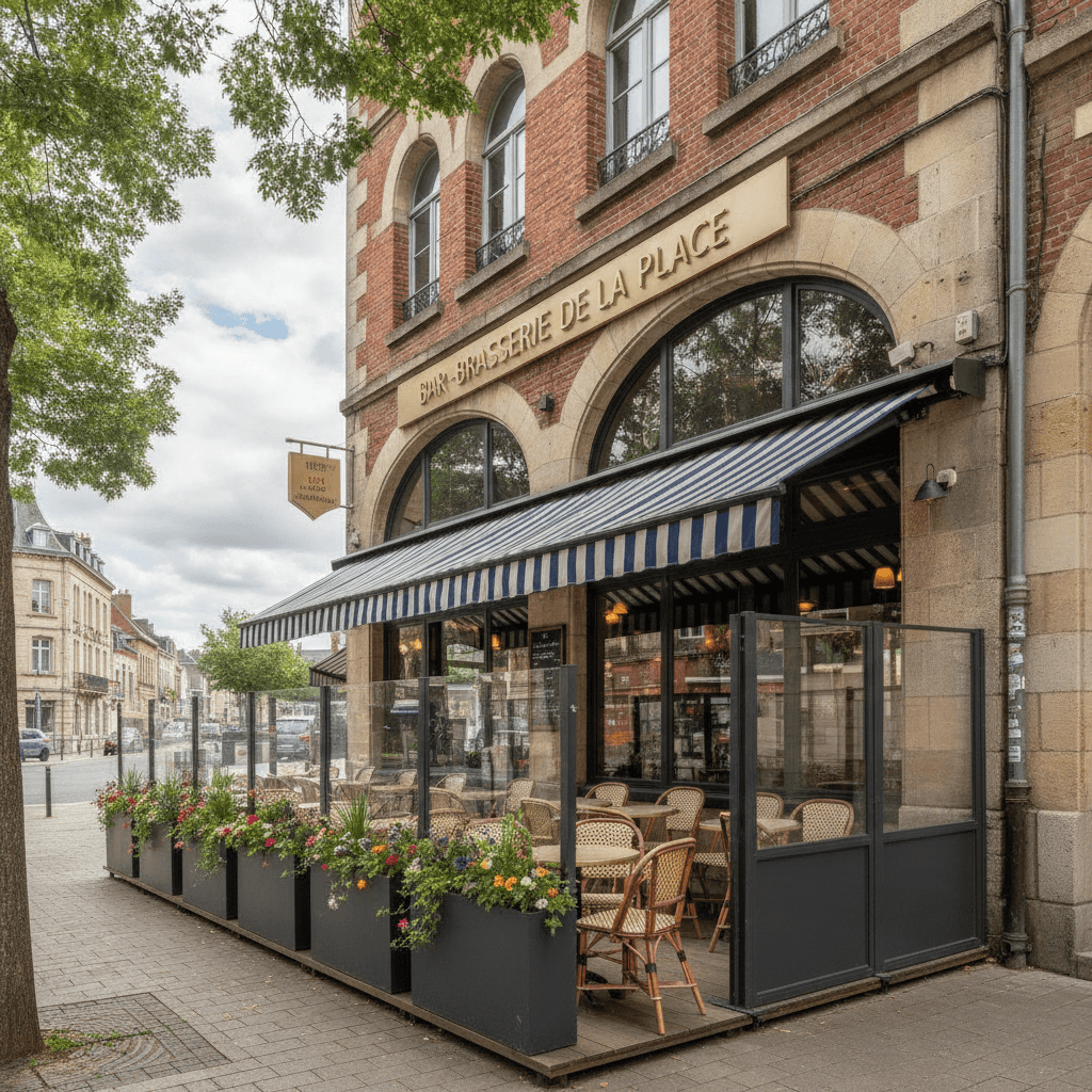 Bar-brasserie 100m² à Valenciennes : terrasse - licence IV - Image 1