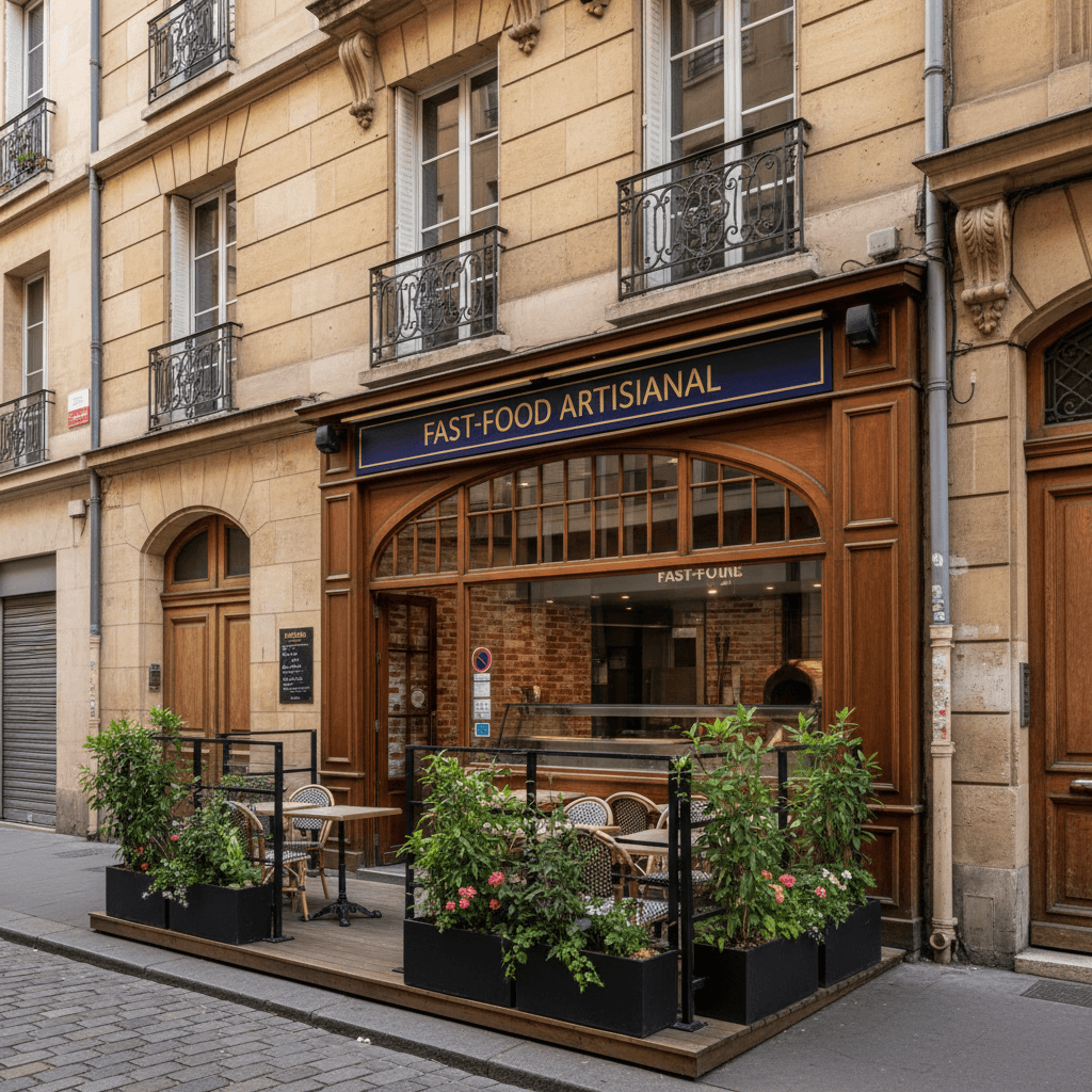 Fast-food 50m² à Lyon : extraction - cuisine équipée