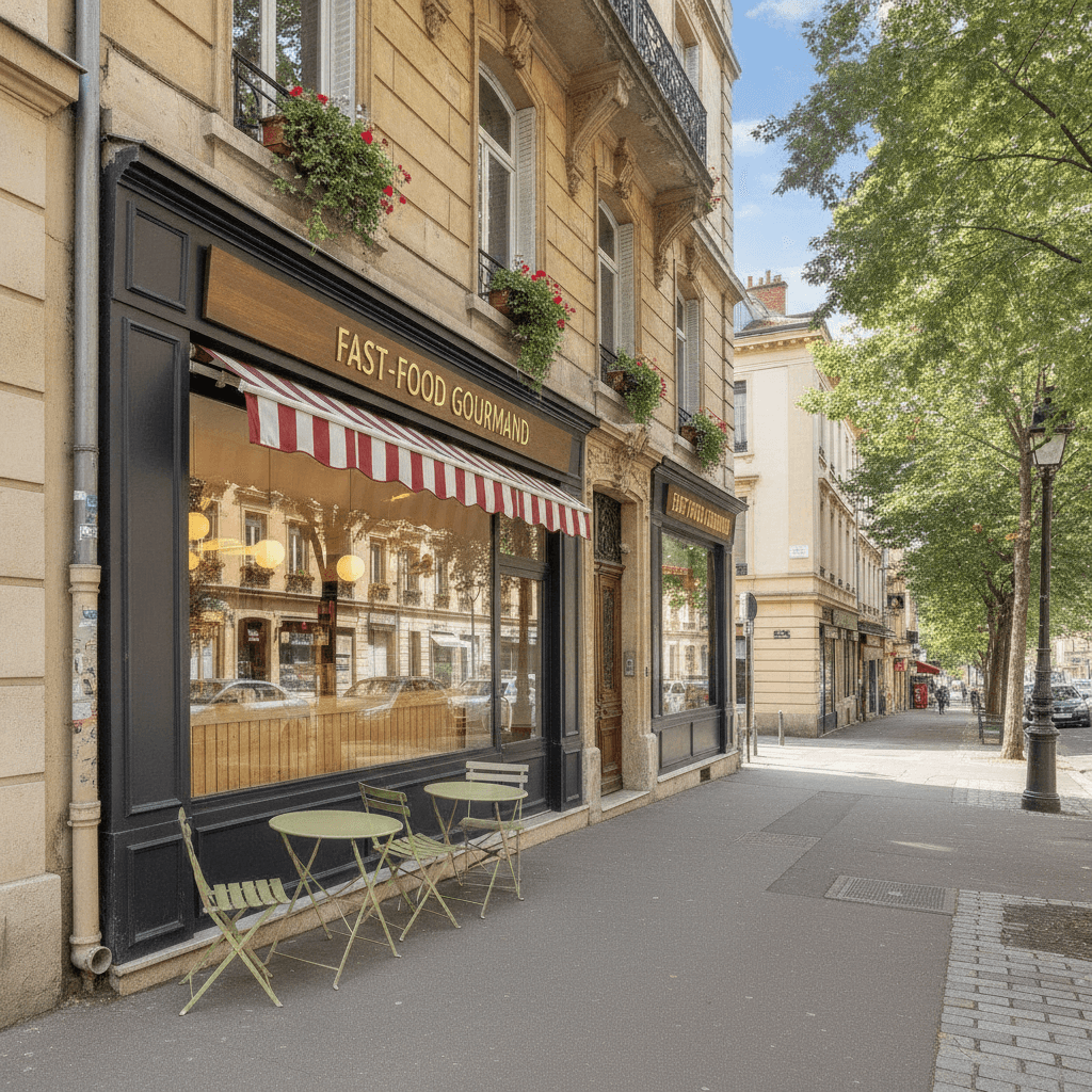 Fast-food 63m² à Lyon : extraction - cuisine équipée