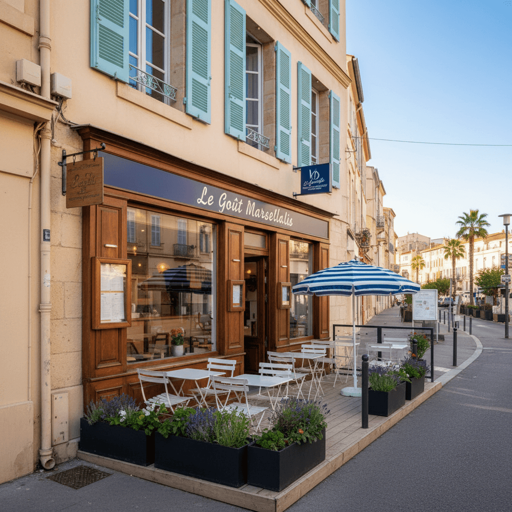 Fast-food 80m² à Marseille : terrasse - licence IV