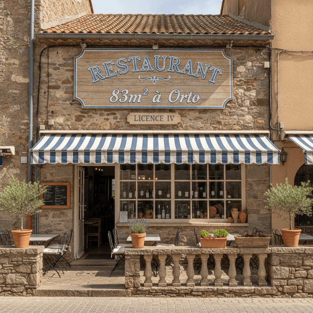 Restaurant 83m² à Orto : terrasse - licence IV - Image 1