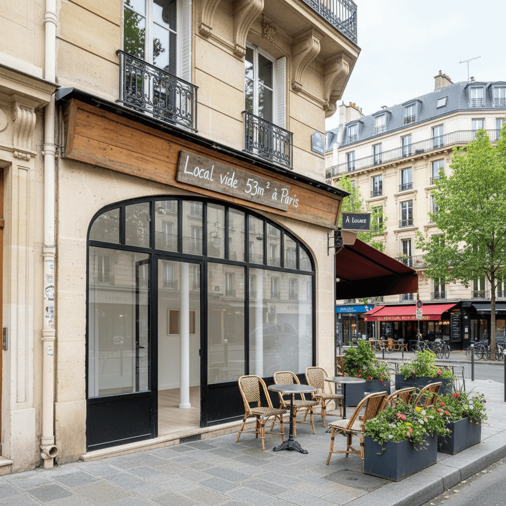 Local vide 53m² à Paris