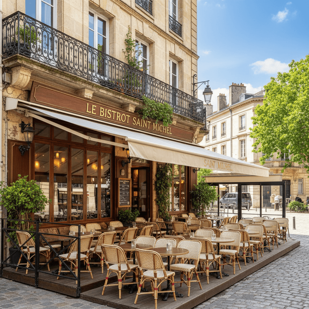 Restaurant 90m² à Bordeaux : terrasse - licence IV