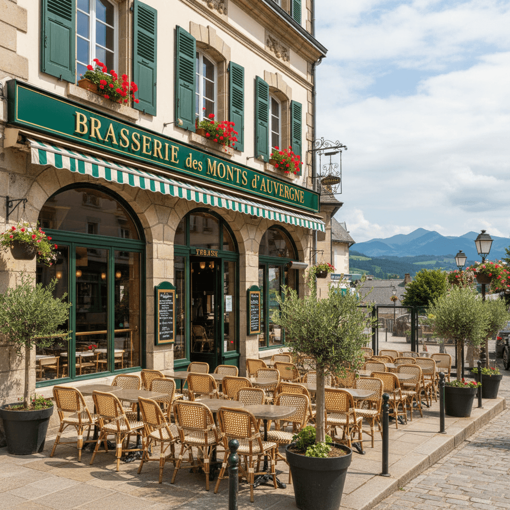 Bar-brasserie 950m² à La Bourboule : terrasse - licence IV - Image 1