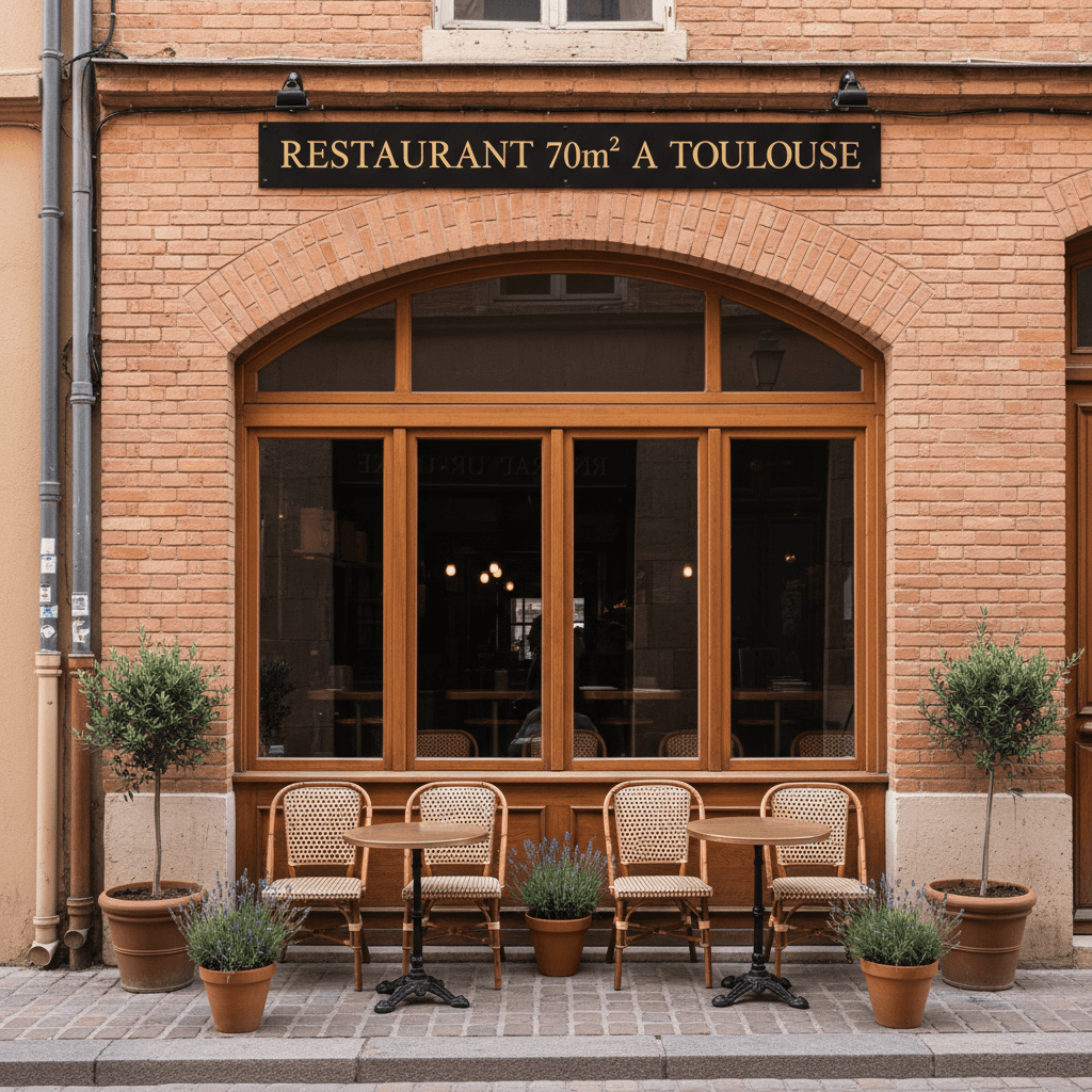 Restaurant 70m² à Toulouse : licence IV - extraction