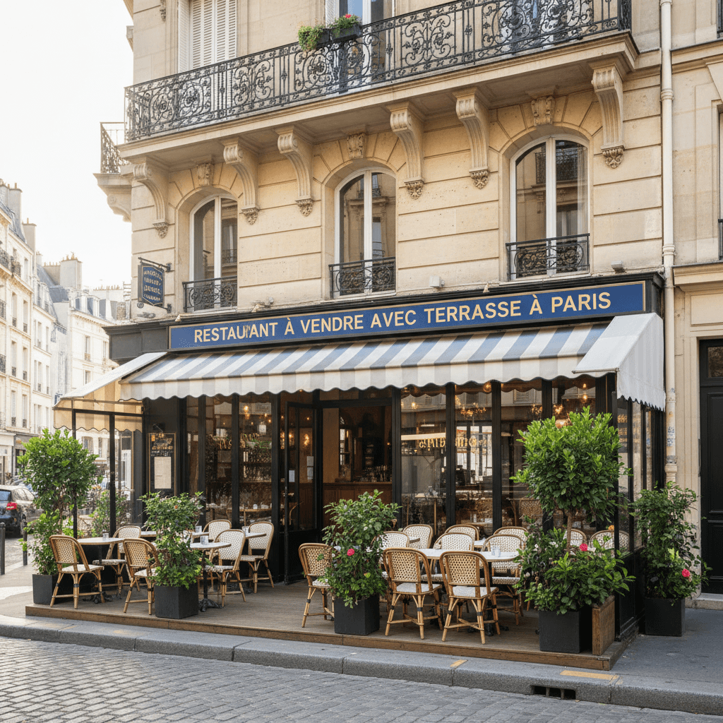 Restaurant 144m² à Paris : terrasse - licence IV