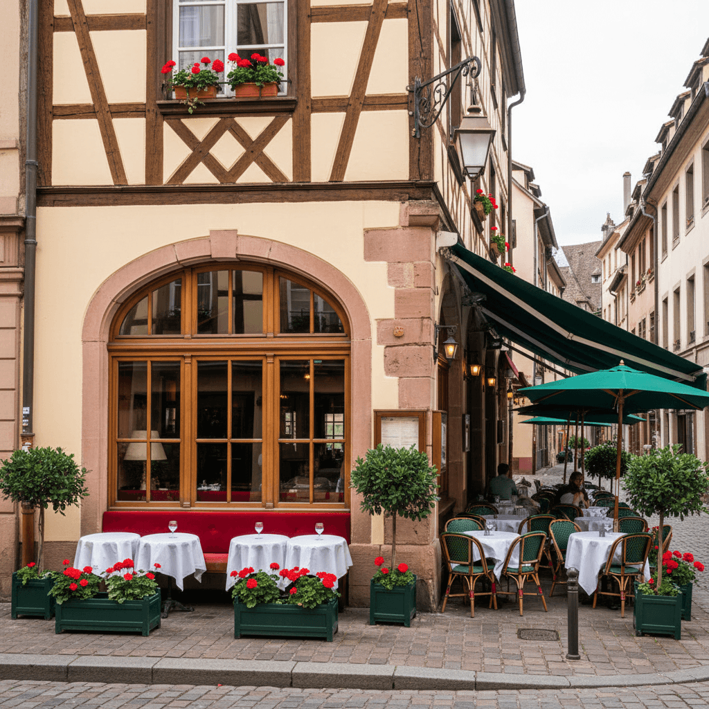 Restaurant à Strasbourg : terrasse - extraction