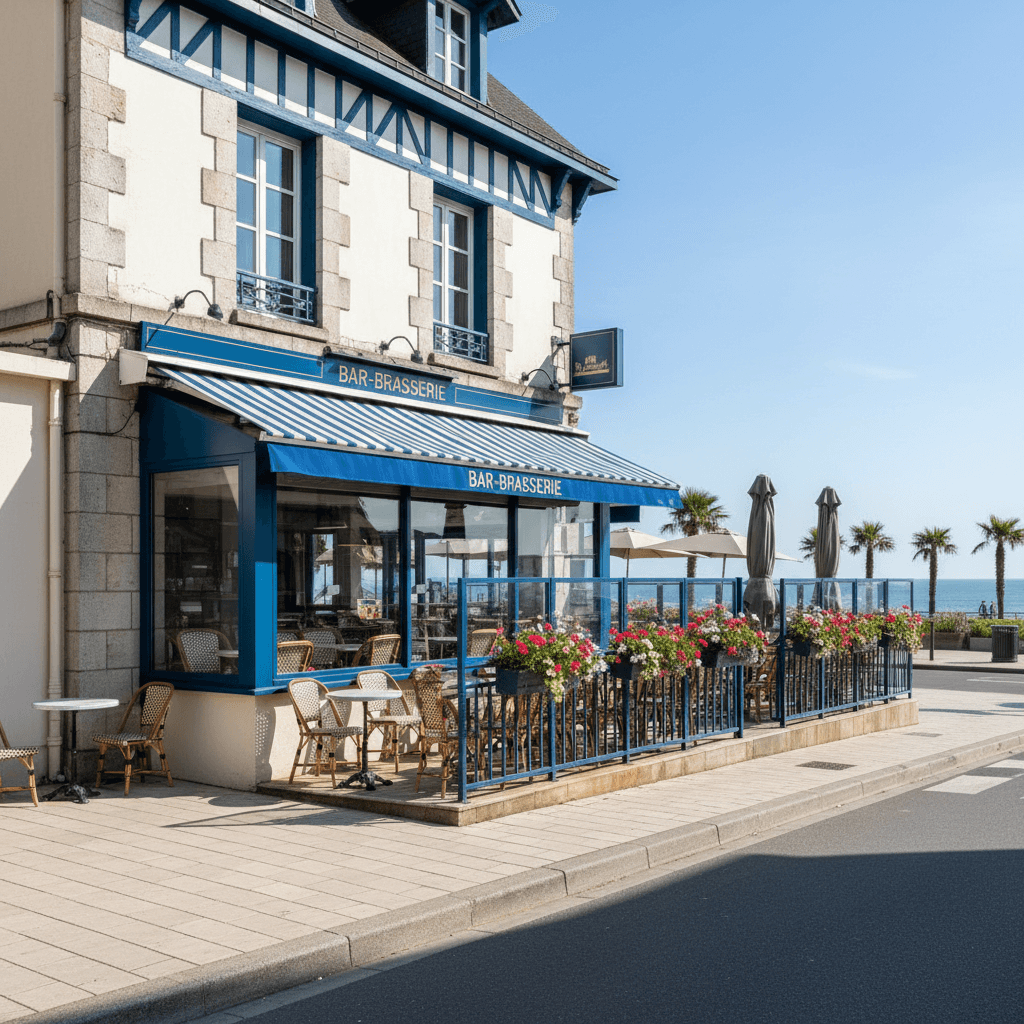 Bar-brasserie 70m² à La Baule-Escoublac : terrasse - licence IV - Image 1