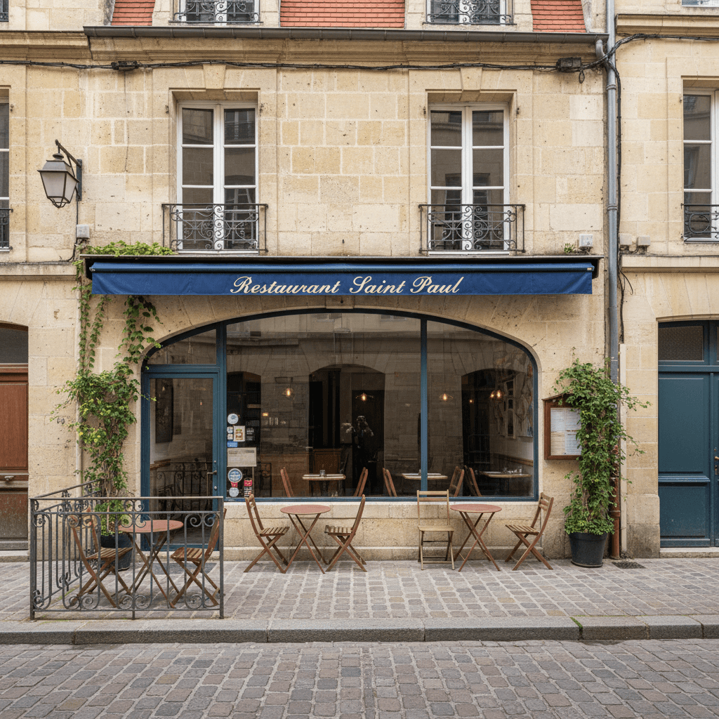 Restaurant 38m² à Bordeaux : terrasse - licence IV