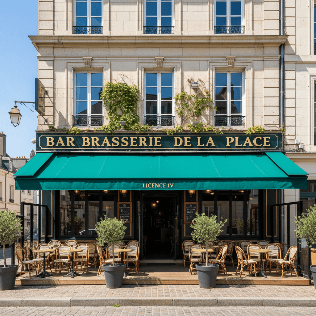 Bar-brasserie à Saint-Lô : terrasse - licence IV - Image 1