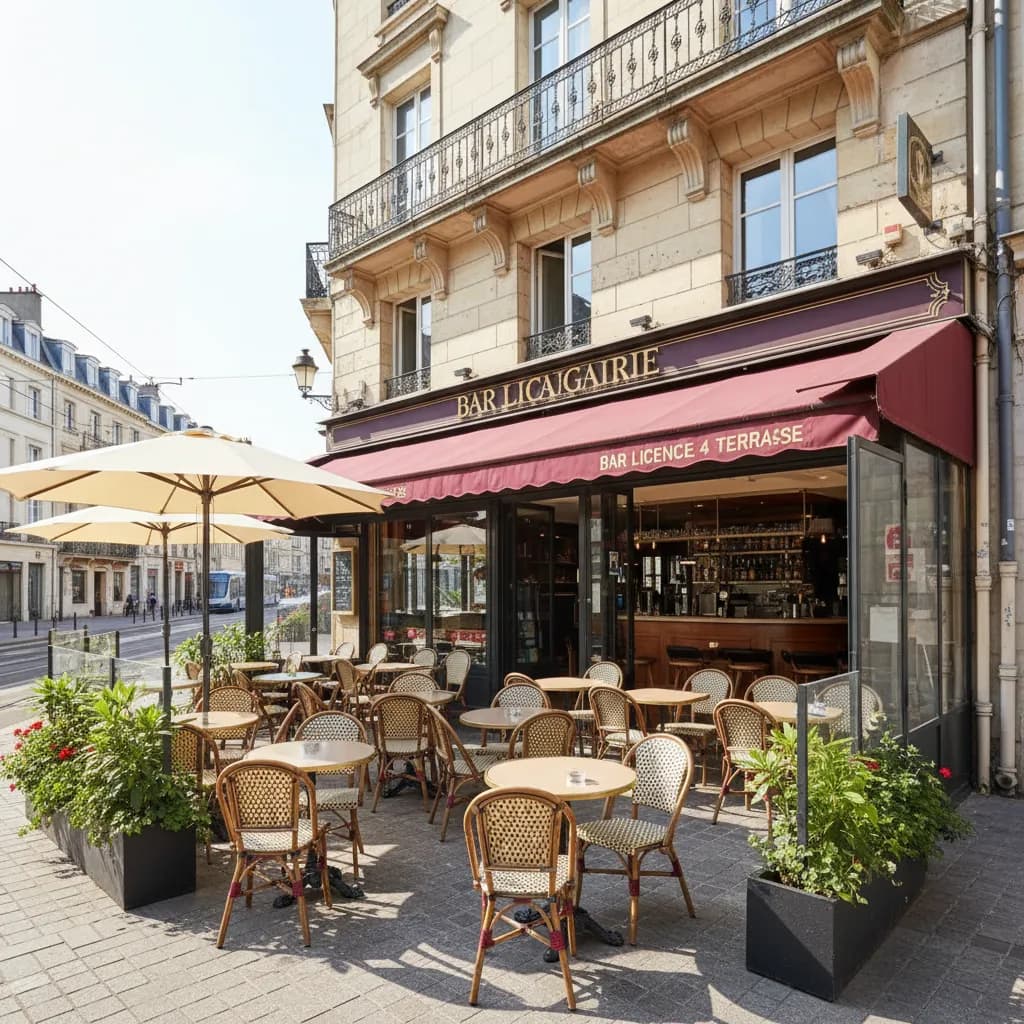 Bar-brasserie 150m² à Nantes : terrasse - licence IV - Image 1