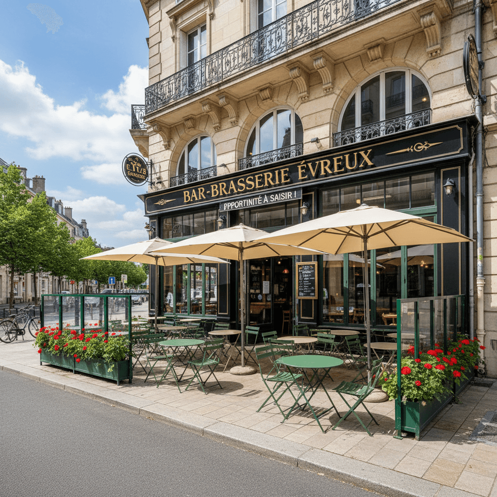 Bar-brasserie à Évreux : terrasse - licence IV - Image 1