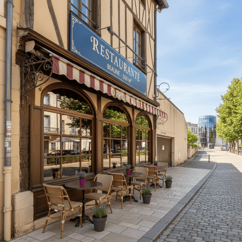 Restaurant 300m² à Beaune : terrasse - licence IV - Image 1