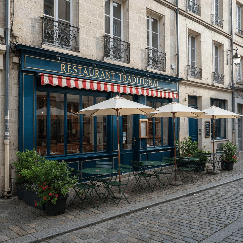 Restaurant à Tours : terrasse - extraction - Image 1
