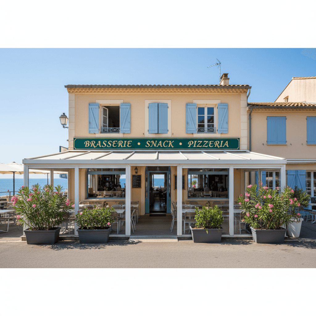 Bar-brasserie 95m² à Carry-Le-Rouet : terrasse - licence IV - Image 1