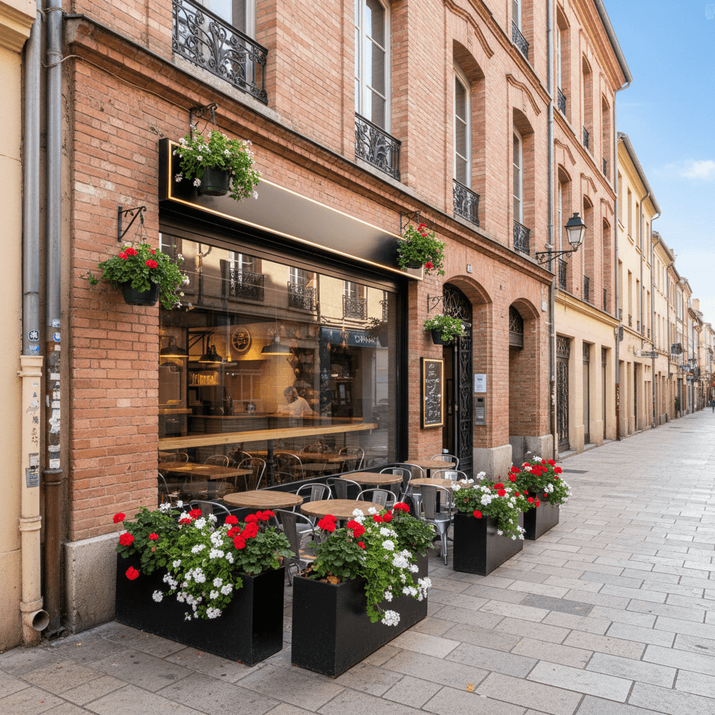 Fast-food 151m² à Toulouse : terrasse - extraction