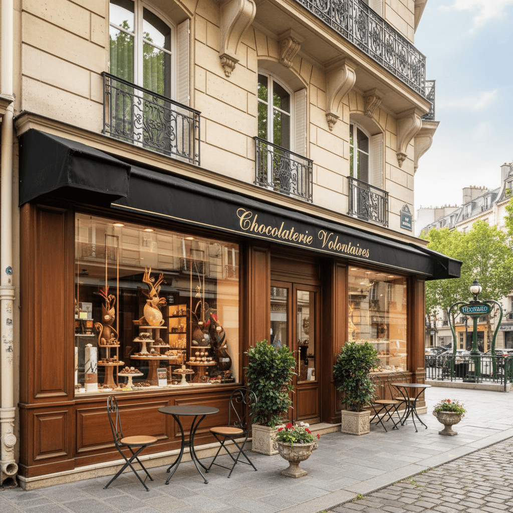 Chocolatier 99m² à Paris : terrasse