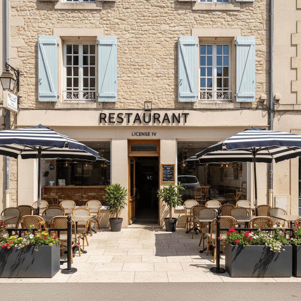 Restaurant 43m² à Frontignan : terrasse - licence IV