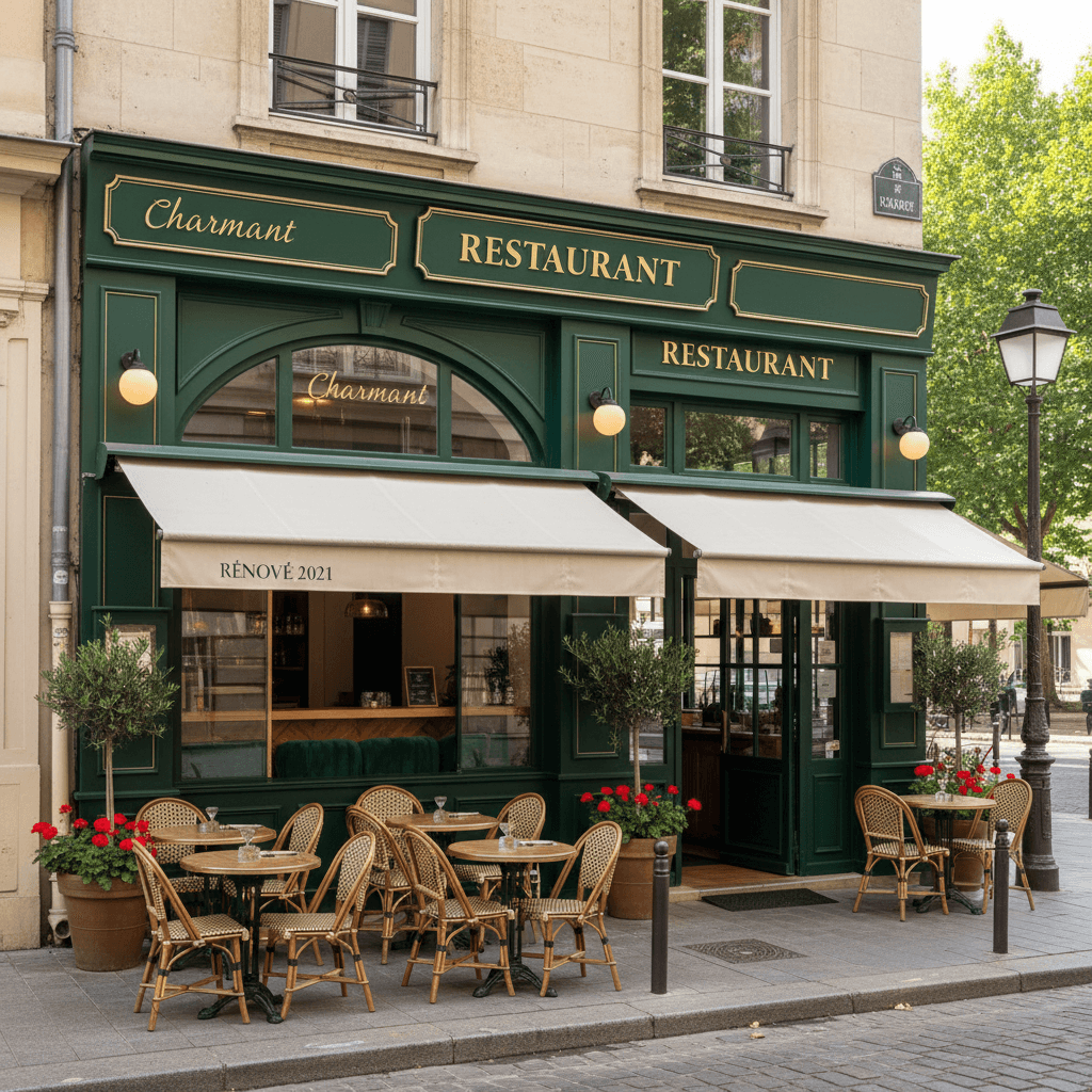 Restaurant 65m² à Lyon : terrasse - extraction - Image 1