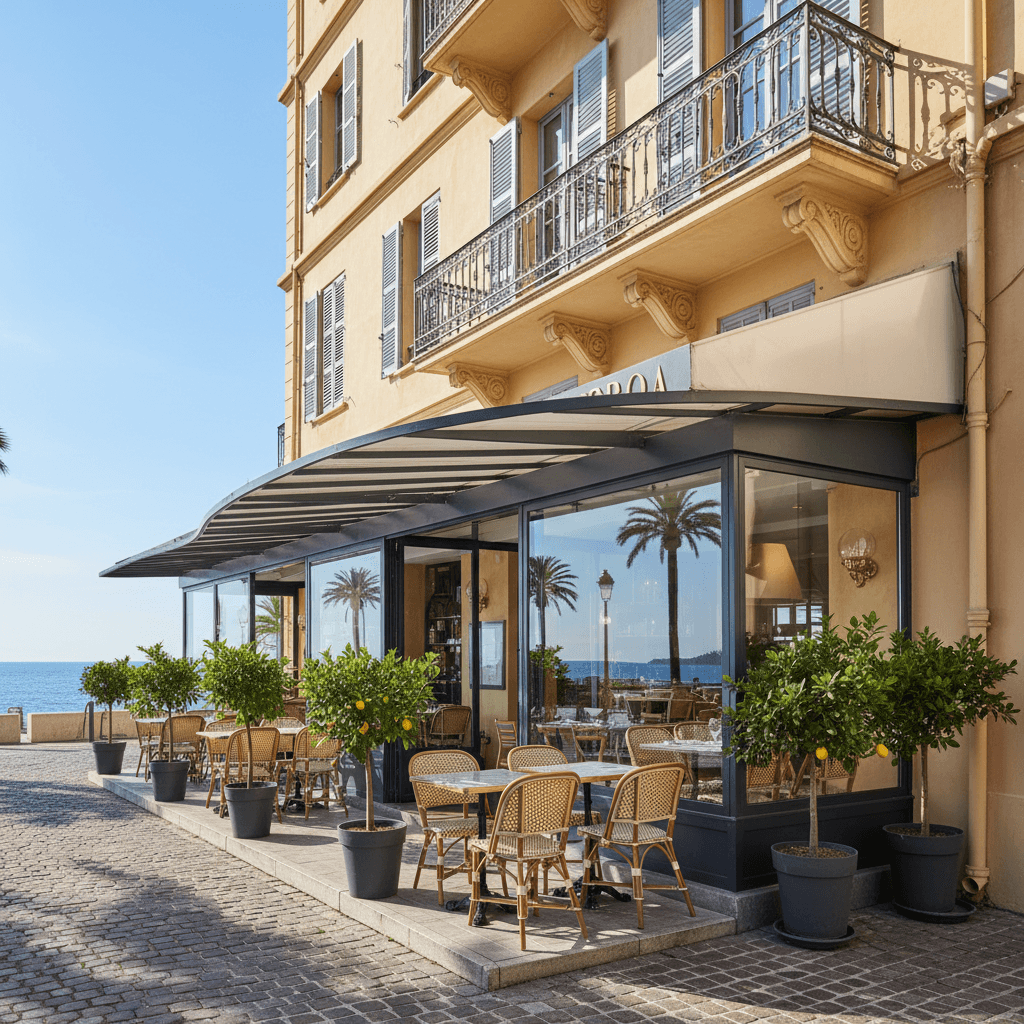 Restaurant 170m² à Menton : terrasse - licence IV - Image 1