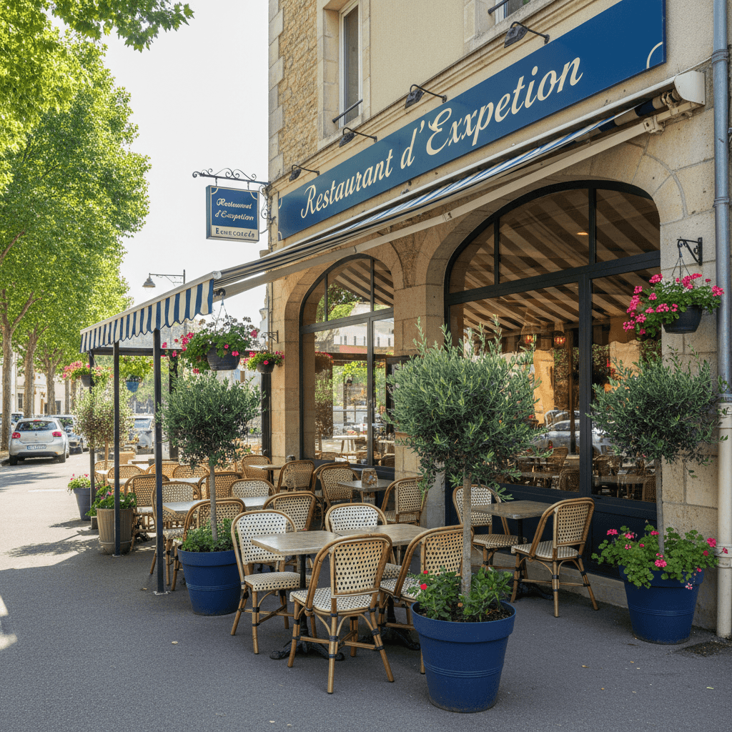 Restaurant à Beaucouzé : terrasse - licence IV - Image 1