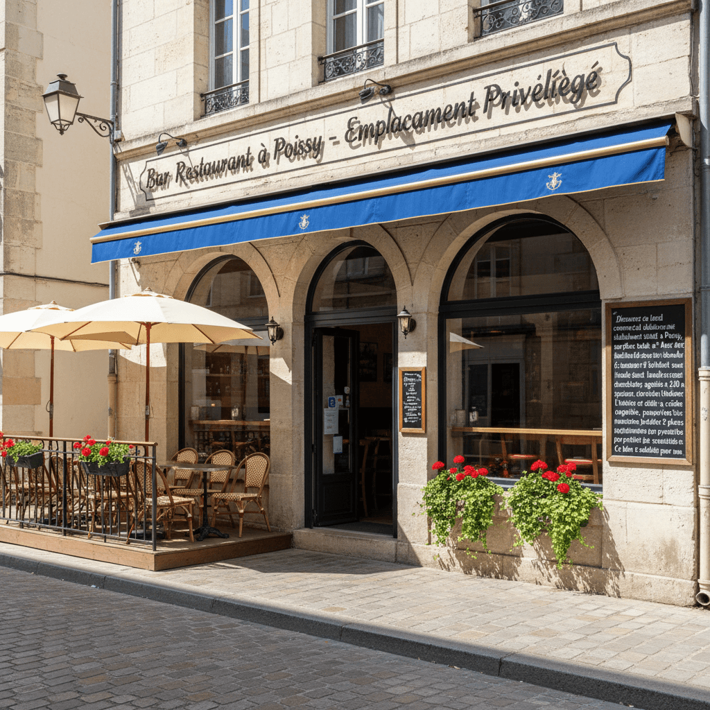 Bar Restaurant à Poissy - Emplacement Privilégié - Image 1