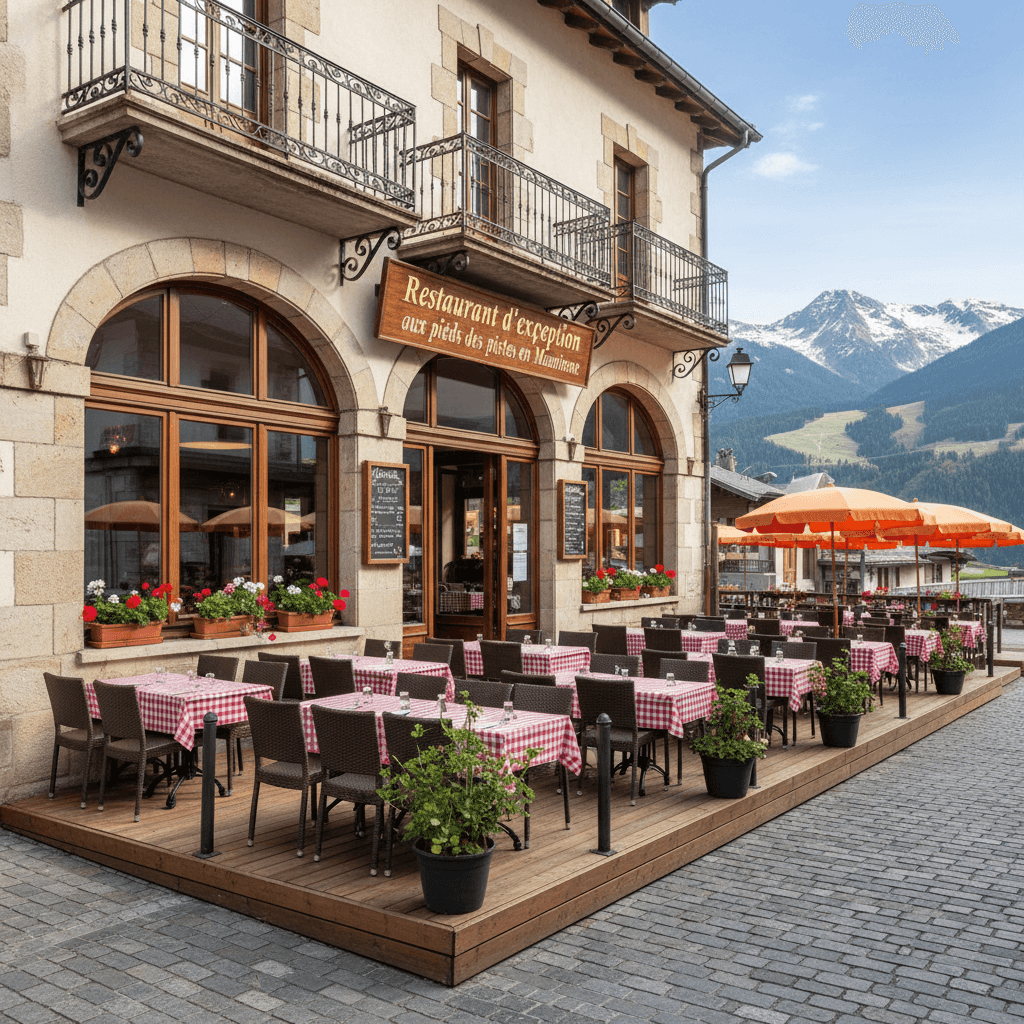 Restaurant à Barberaz : terrasse - extraction - Image 1