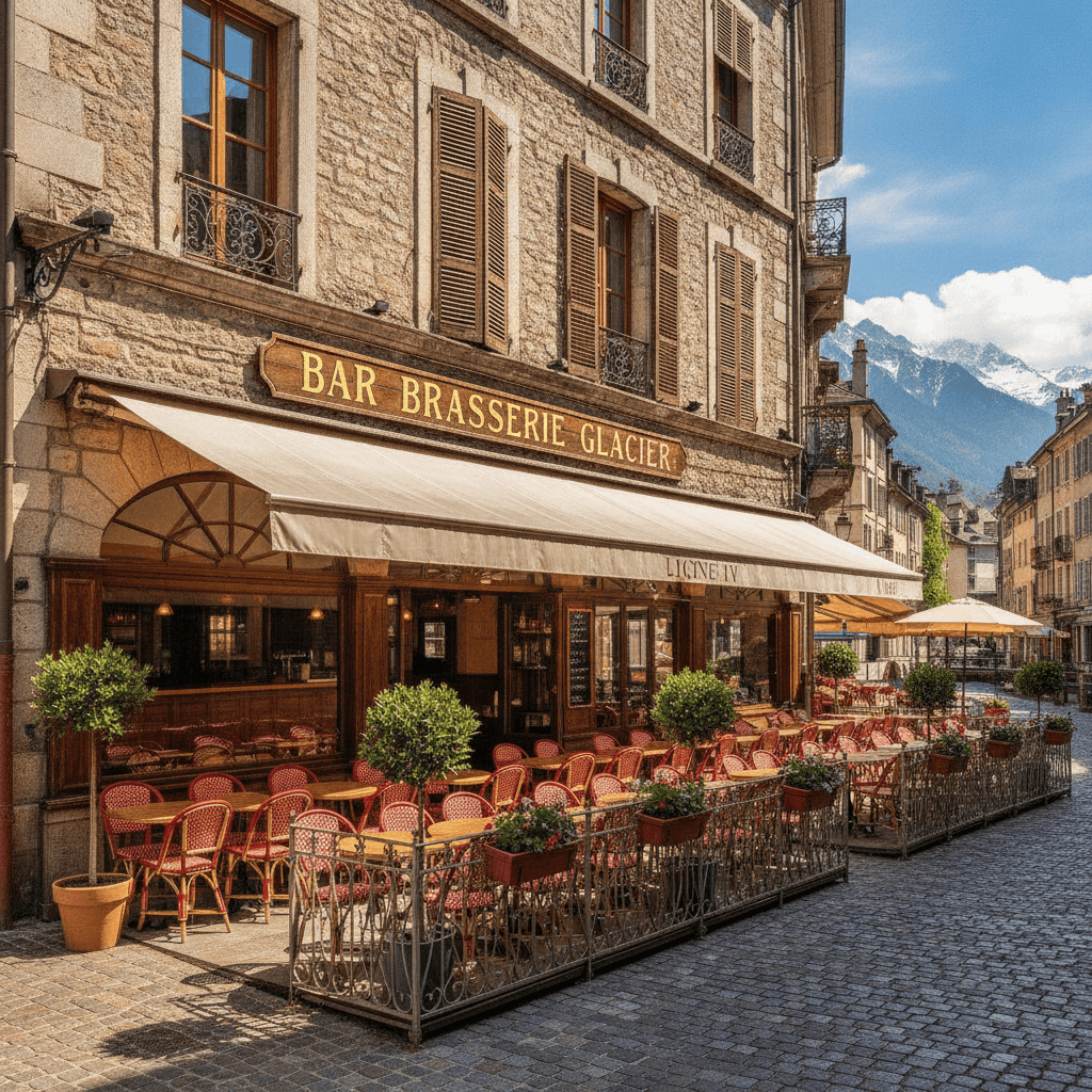 Bar-brasserie à Annecy : terrasse - licence IV - Image 1