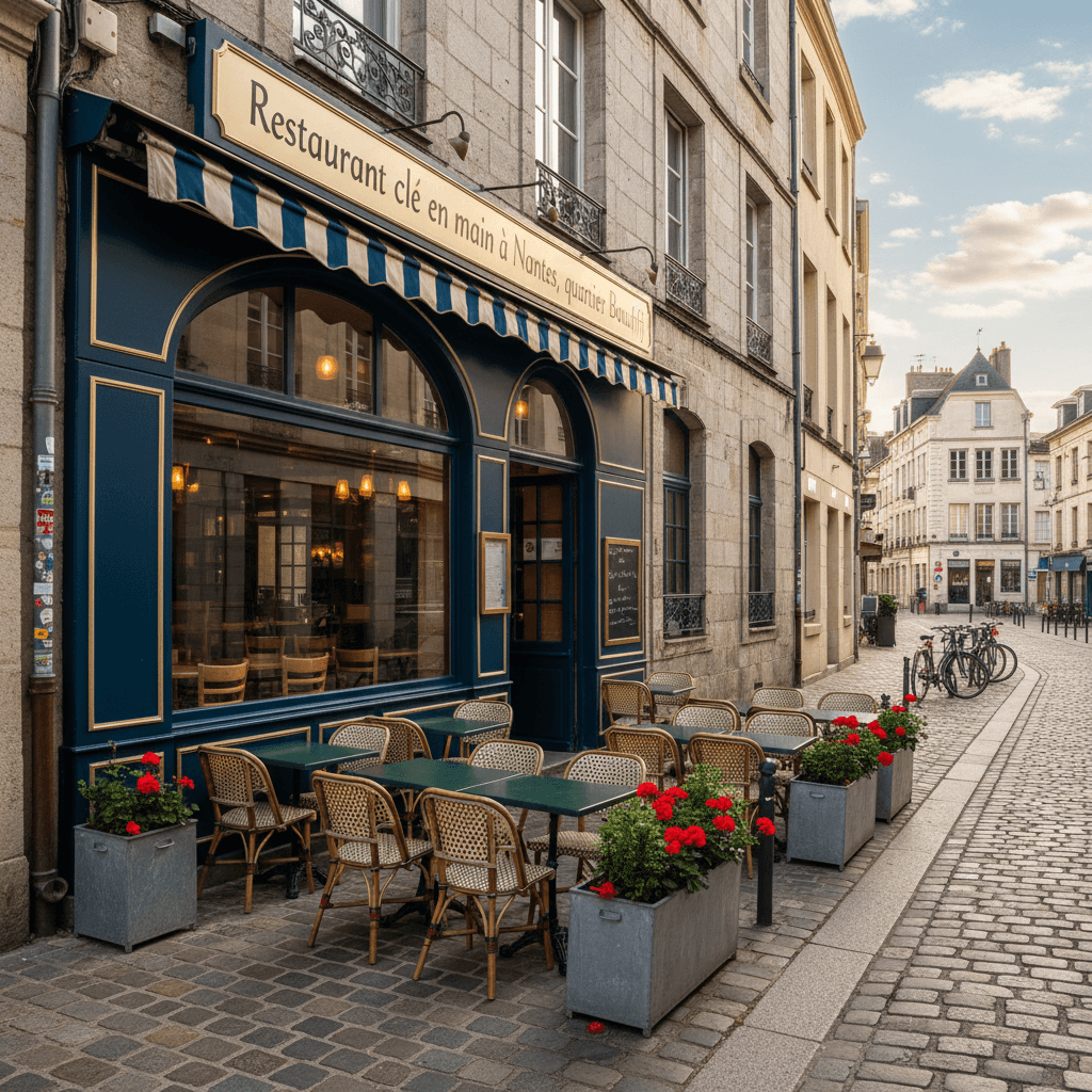 Restaurant 100m² à Nantes : terrasse - extraction - Image 1