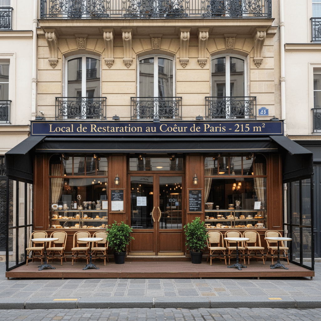 Local de Restauration au Cœur de Paris - 215 m²
