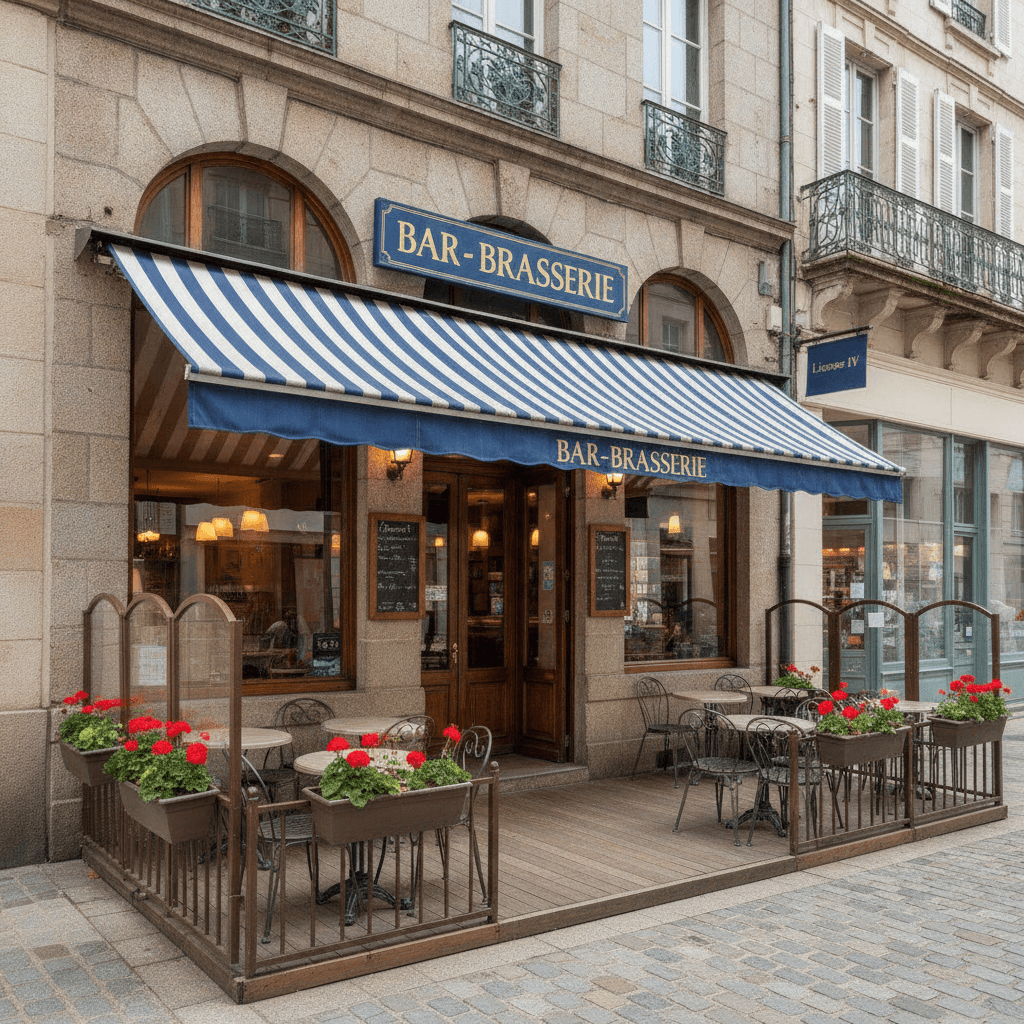 Bar-brasserie 103m² à Lorient : terrasse - licence IV - Image 1