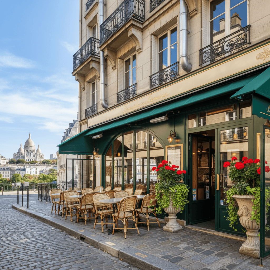 Restaurant 45 couverts à Paris : terrasse - extraction