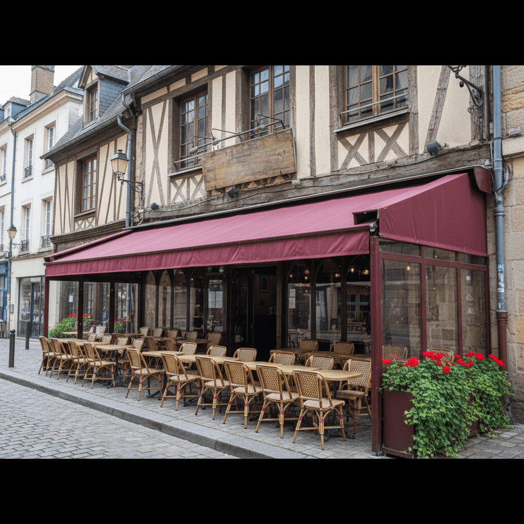 Restaurant à Rouen : terrasse - licence IV