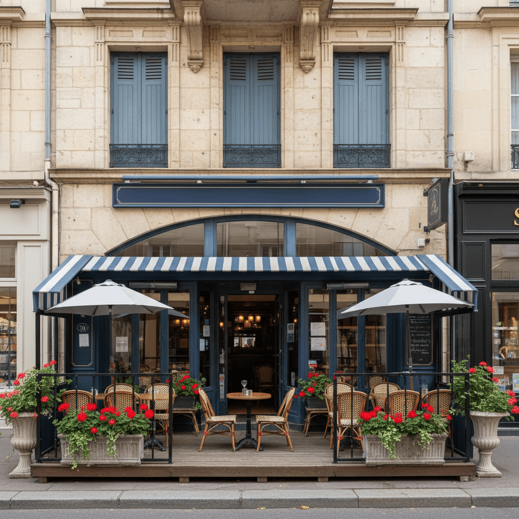 Restaurant 43m² à Courbevoie : terrasse - extraction - Image 1