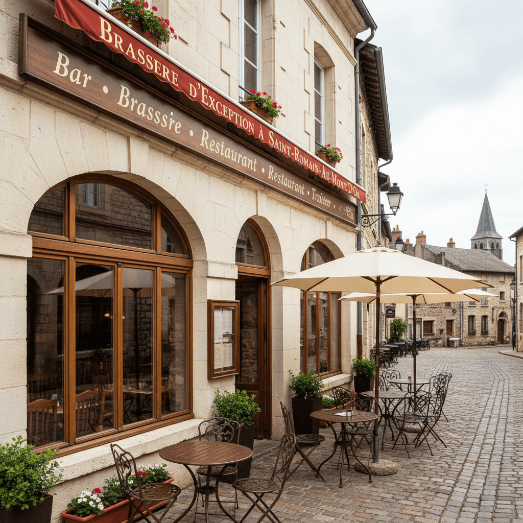Bar-brasserie 205m² à Saint-Romain-Au-Mont-D'Or : terrasse - licence IV - Image 1