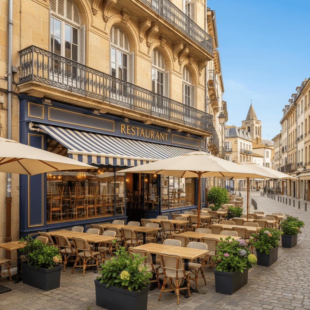 Restaurant 155m² à Bayonne : terrasse - extraction - Image 1