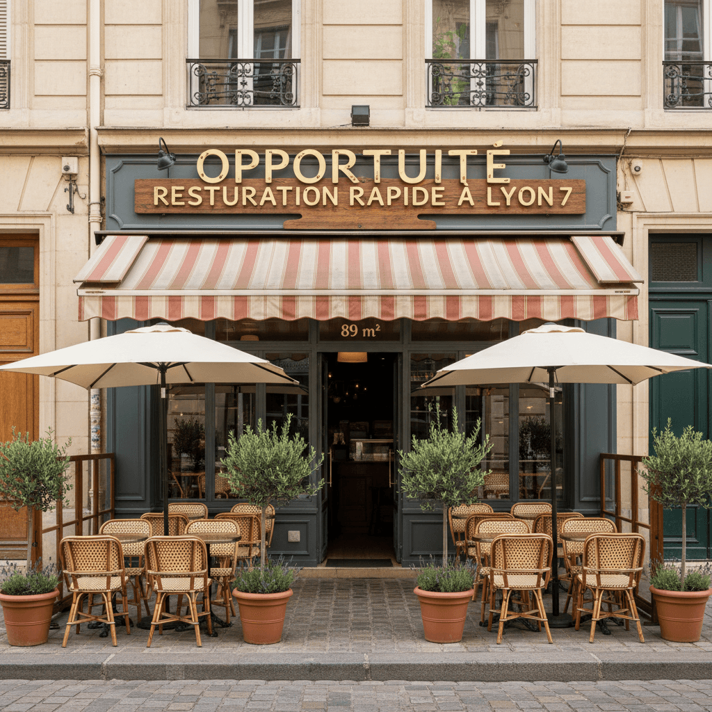 Fast-food 89m² à Lyon : terrasse - licence IV - Image 1