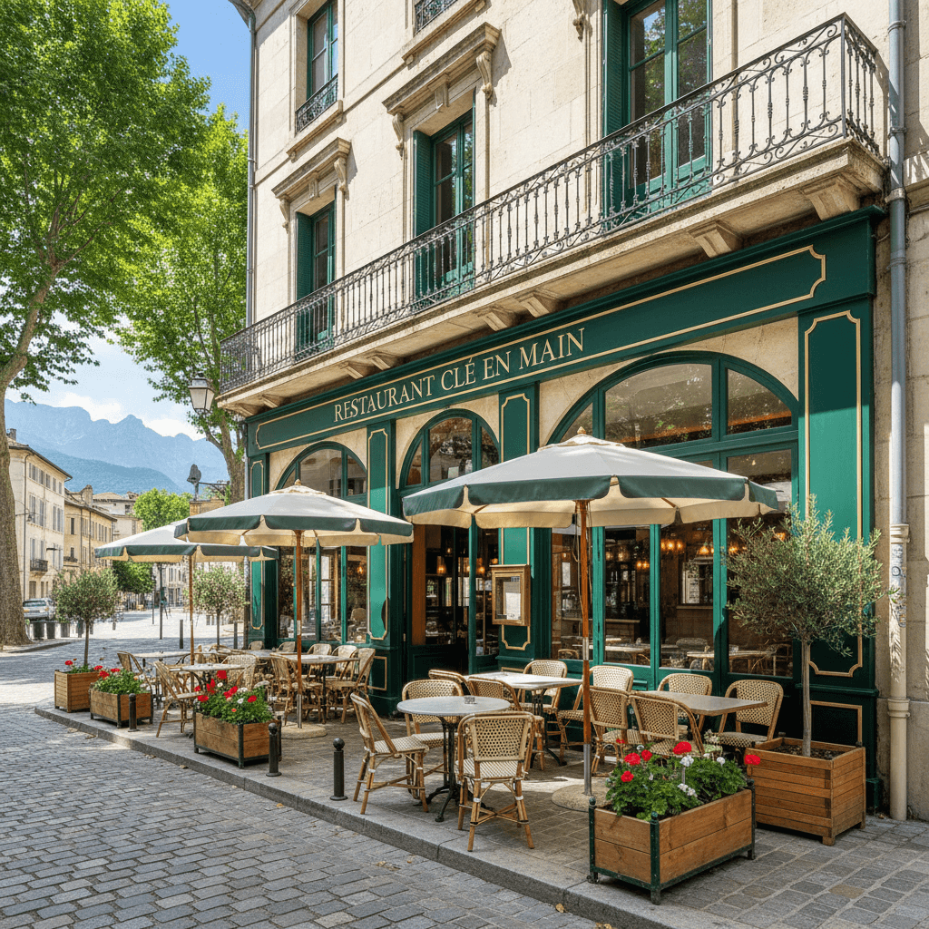 Restaurant 100m² à Grenoble : terrasse - licence IV