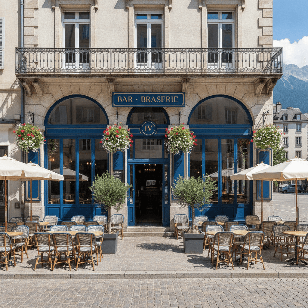 Bar-brasserie à Annecy : terrasse - licence IV - Image 1