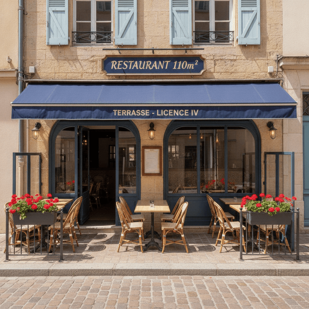 Restaurant 110m² à Toulon : terrasse - licence IV