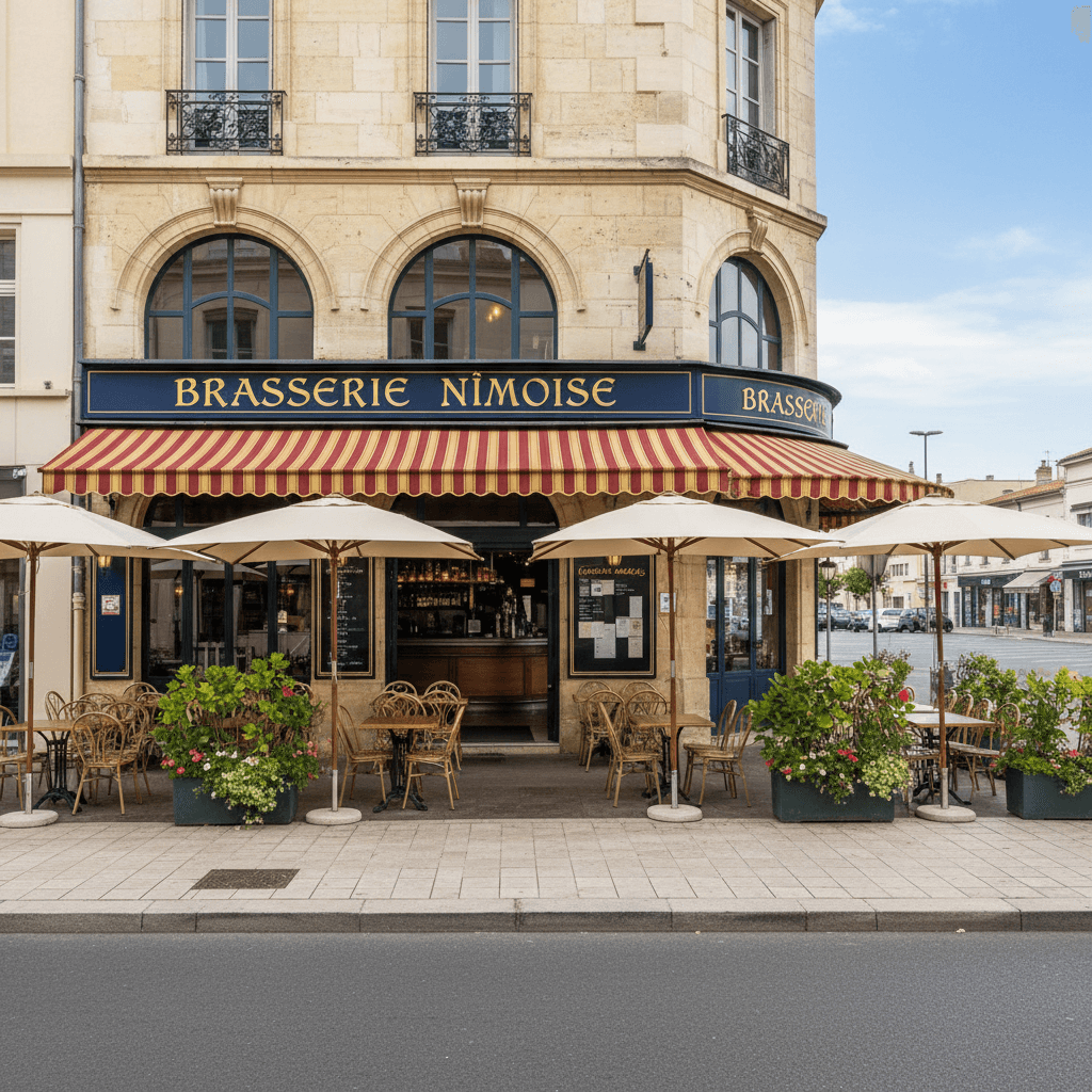 Bar-brasserie 210m² à Nîmes : terrasse - licence IV - Image 1