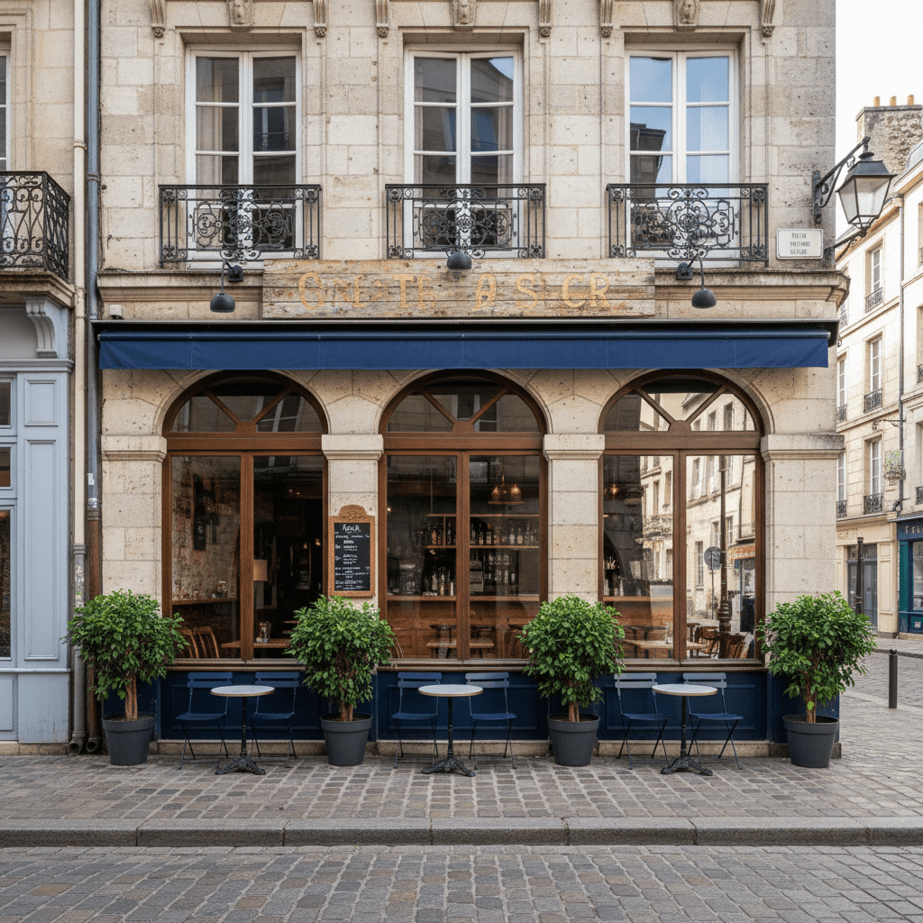 Restaurant 90m² à Nantes : terrasse - extraction - Image 1