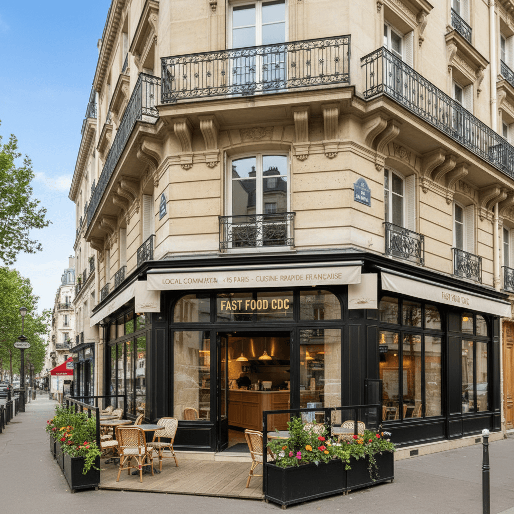 Local Commercial Restauration à Paris - 185 m²
