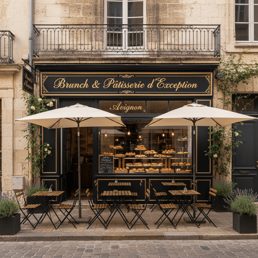 Snack à Avignon : terrasse - climatisation - Image 1