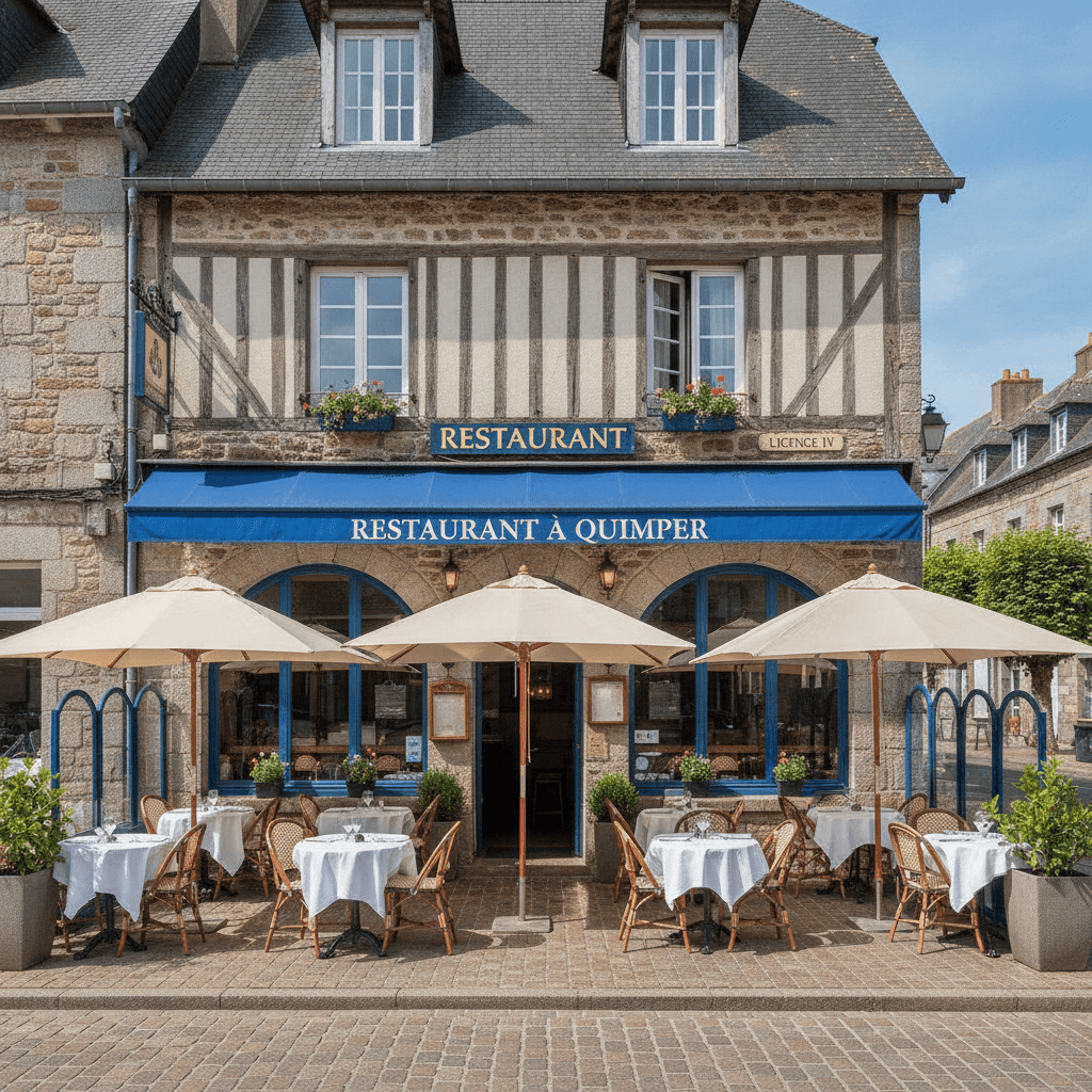 Restaurant à Quimper : terrasse - licence IV - Image 1