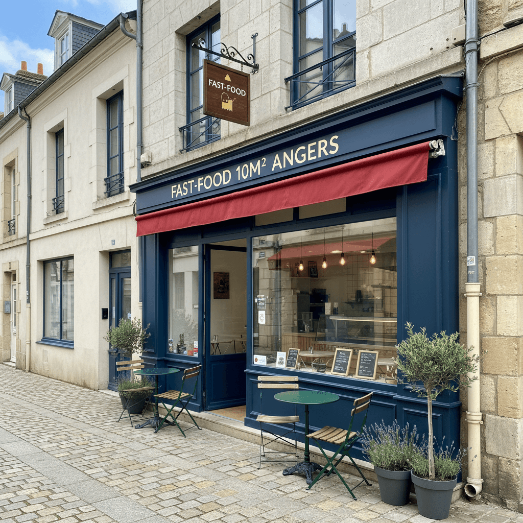 Fast-food 10m² à Angers : extraction