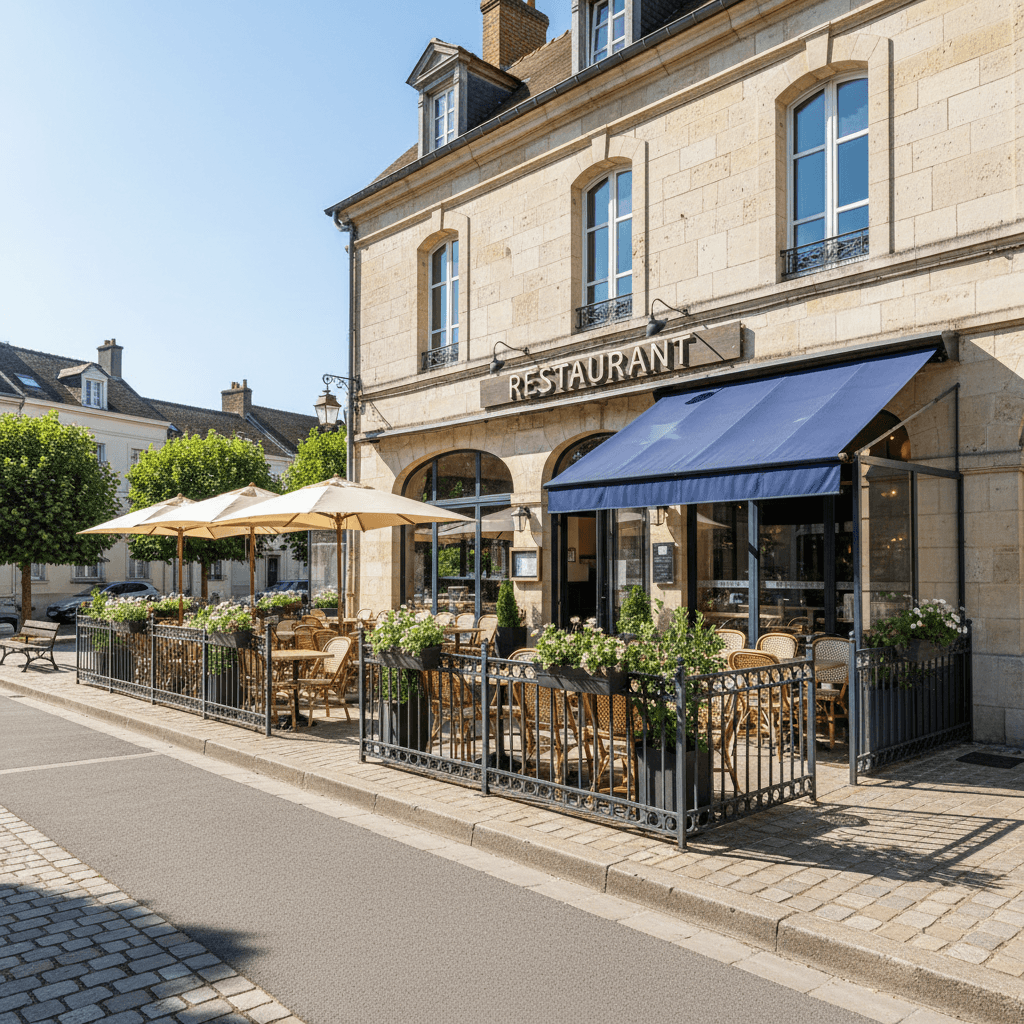 Restaurant à Dainville : terrasse - licence IV - Image 1